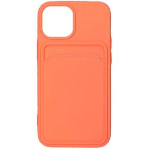 G-SP iPhone 13 Mini Silikonskal med Korthållare - Orange Orange