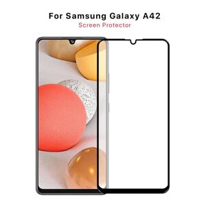 G-Sp Skärmskydd Samsung A42 5G - 3D Härdat Glas Svart Black