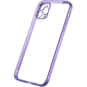 G-Sp iPhone 12 Pro Mobilskal med Kameraskydd - Lila/transparent Purple