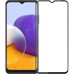 G-SP Skärmskydd Samsung Galaxy A22 5G - 3D Härdat Glas Svart Black