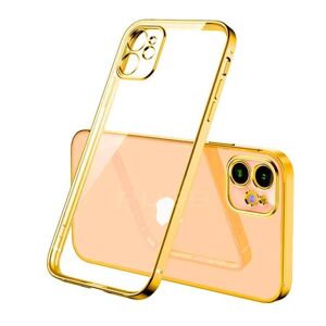 G-Sp iPhone 12 Mini Mobilskal med Kameraskydd - Guld/transparent Gold