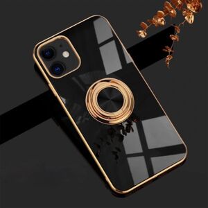 b behover. Luksuriøst stilfuldt etui ‘iPhone 14 Pro Max’ med ringstander fu Black