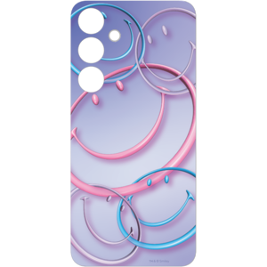 Samsung Smiley® Flipsuit-kort til Galaxy S24 Plus, Mirror Purple