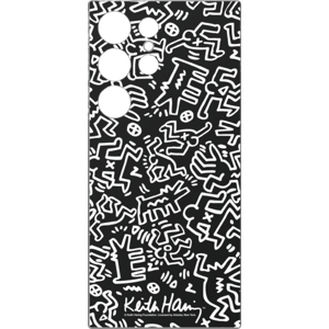 Samsung Keith Harring Flipsuit-kort til Galaxy S24 Ultra, Black