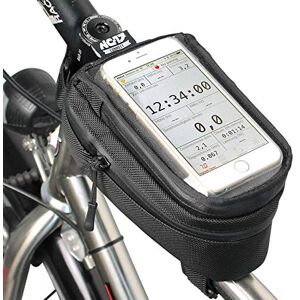 NC-17 Smartphonetasche Universal Oberrohrtasche für iPhone Samsung LG HTC Fahrrad Oberrohr, Schwarz, 19,0x10,3x10,0 cm