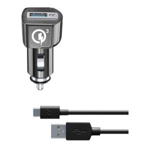 Andet Cellularline 12/24v Qualcomm Fast Charge Lader Til Huawei Usb-C