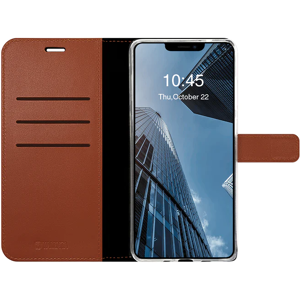 Valenta Book Case Leather Brown - Gel Skin Iphone 13