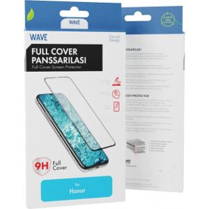 Wave Full Cover Panzer Glass, Honor 90 Lite / X8, Sort