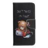MTK Mønster tegnebog til Samsung Galaxy A40 - Angry Bear og dets adv Black