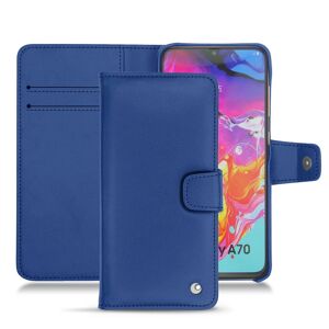 Noreve Funda de piel Samsung Galaxy A70 Perpétuelle Bleu océan