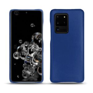 Noreve Funda de piel Samsung Galaxy S20 Ultra 5G Perpétuelle Bleu océan