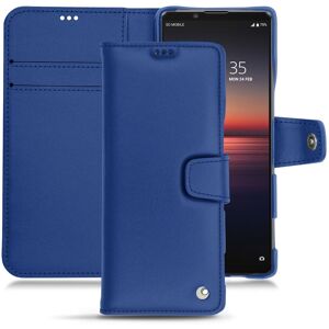 Noreve Funda de piel Sony Xperia 1 II Perpétuelle Bleu océan