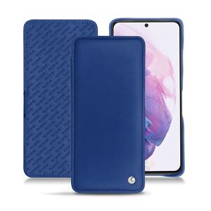 Noreve Funda de piel Samsung Galaxy S21 Perpétuelle Bleu océan