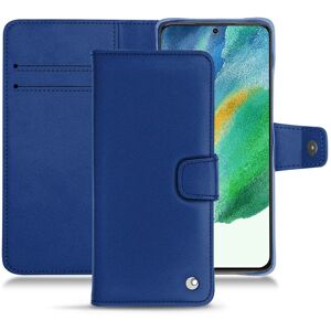 Noreve Funda de piel Samsung Galaxy S21 FE Perpétuelle Bleu océan