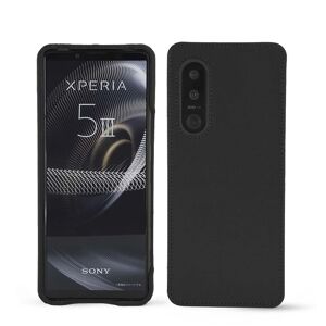 Noreve Funda de piel Sony Xperia 5 III Perpétuelle Noir