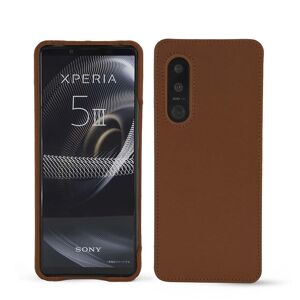 Noreve Funda de piel Sony Xperia 5 III Perpétuelle Marron