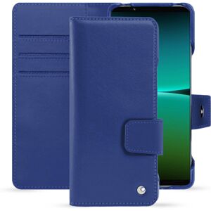 Noreve Funda de piel Sony Xperia 5 IV Perpétuelle Bleu océan