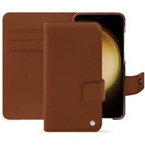 Noreve Funda de piel Samsung Galaxy S23+ Perpétuelle Marron