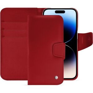 Noreve Funda de piel Apple iPhone 15 Pro Perpétuelle Rouge