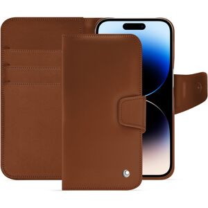 Noreve Funda de piel Apple iPhone 15 Pro Perpétuelle Marron