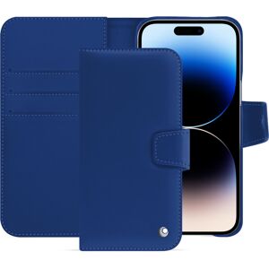 Noreve Funda de piel Apple iPhone 15 Pro Max Perpétuelle Bleu océan