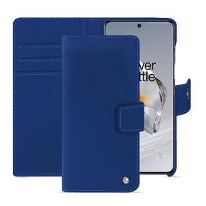 Noreve Funda de piel para cartera Oneplus 12 Perpétuelle Bleu océan