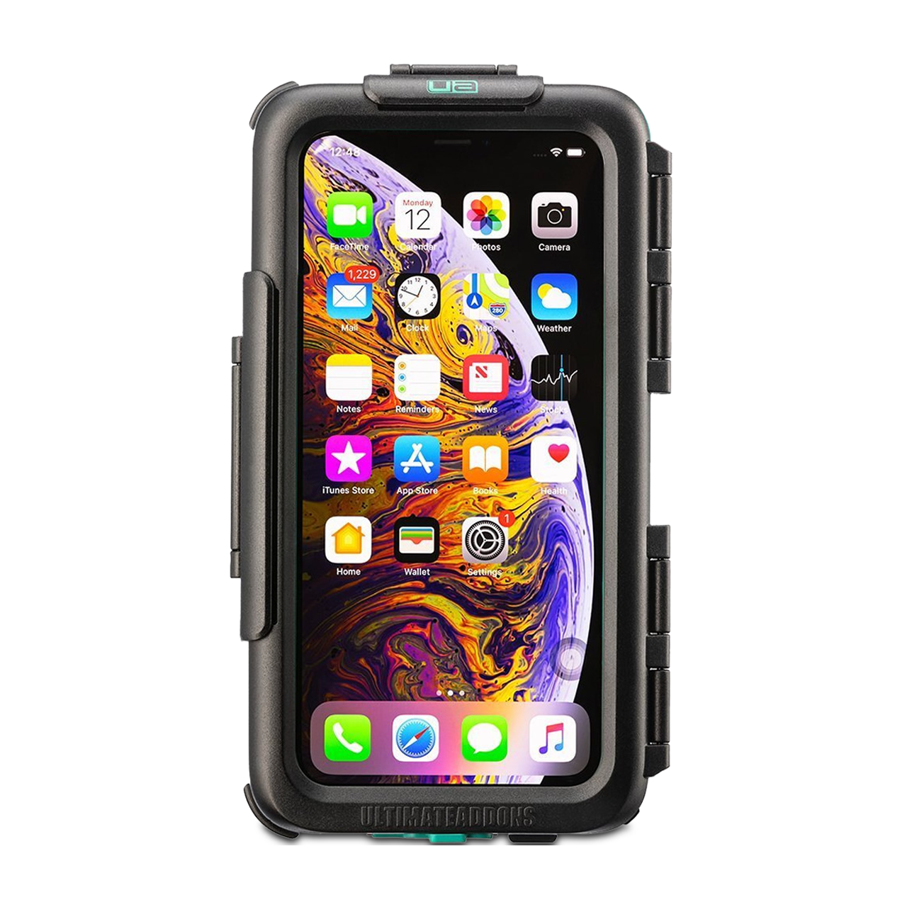 Ultimate Addons Funda Rígida Impermeable para Teléfono Apple  Negra