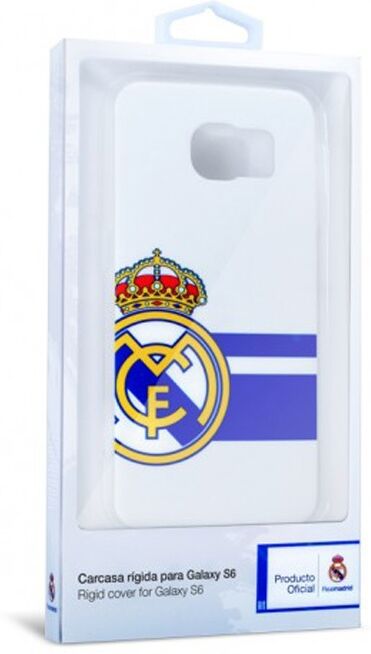 Real Madrid Merchandaising equipos de fútbol oficiales carcasa real madrid samsung galaxy s6 bl