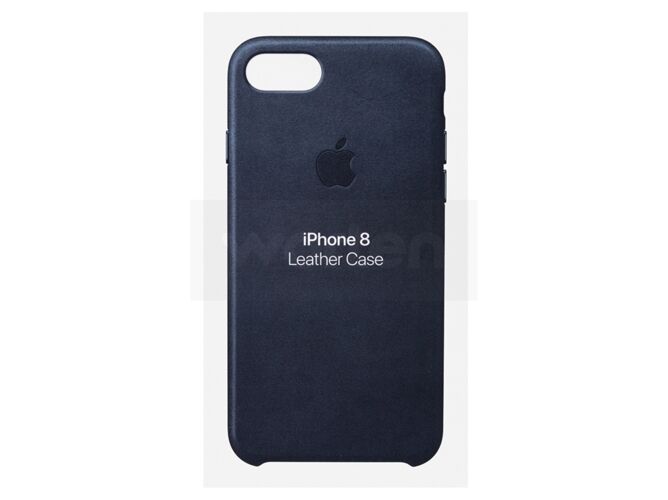 Apple Carcasa APPLE iPhone 7, 8 Leather midnight Azul