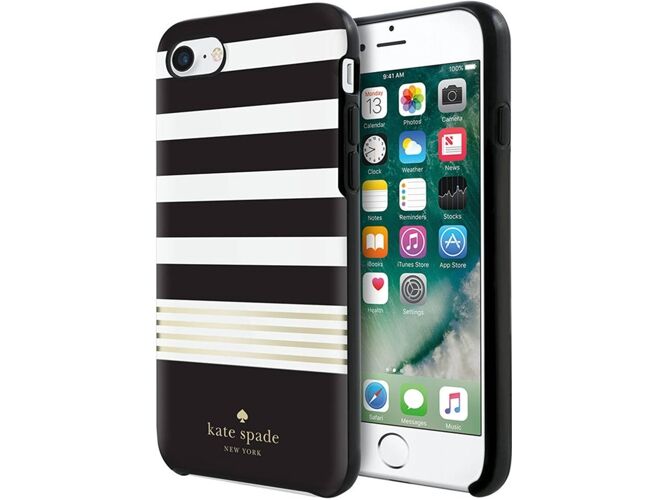 KATE SPADE Funda iPhone 7, 8 KATE SPADE KSIPH-055-STBWG Negro