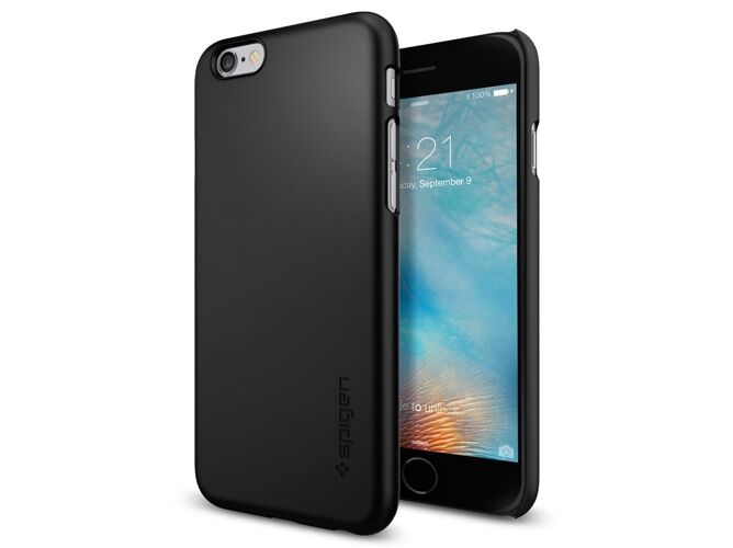 SPIGEN Funda iPhone 6, 6s SPIGEN Thin Fit Negro