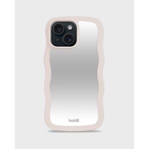 Holdit Wavy Case Light Beige/Mirror iPhone 13 unisex