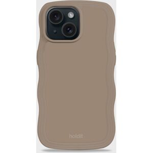 Holdit Phone Case Wavy Mocha Brown iPhone 14 Plus unisex