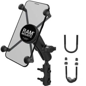 RAM MOUNTS Ram-Kiinnikkeet X-Grip-Moottoripyöräteline® Yleiskiinnikkeellä Suurille Älypuhelimille