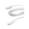 Cellular Line Usb To Usb-C Coiled Cable 1m - White