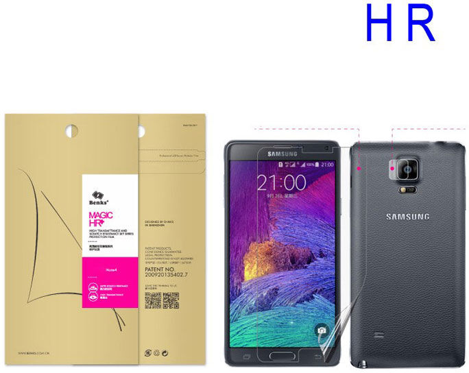 Puhelimenkuoret.fi Samsung Galaxy Note 4 Benks Magic HR+ Näytön Suojakalvo