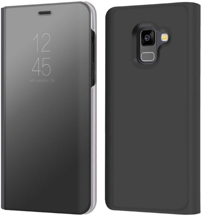 Puhelimenkuoret.fi Samsung Galaxy A8 (2018) Kotelo Peilipinta Musta