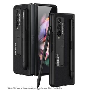 SOIIKER Étui de téléphone en cuir de luxe avec porte-stylo  support rapide magnétique pliable pour Samsung