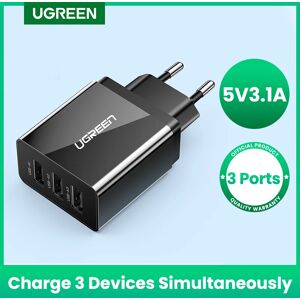 UGREEN-Chargeur USB rapide 3 4 A max  adaptateur mural UE  pour téléphone Samsung  Xiaomi  Huawei