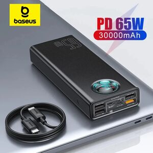 Baseus – batterie externe Portable 65W 30000mAh PD  charge rapide  pour téléphone et tablette Xiaomi