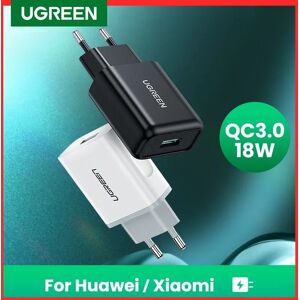 UGREEN – chargeur mural USB 18W QC 3.0  Charge rapide pour téléphone portable  compatible avec