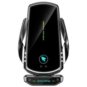 Riggler Chargeur de voiture sans fil 15W  support universel avec tete magnetique  pour iPhone 13 12 Samsung