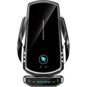 Riggler Chargeur de voiture sans fil 15W  support universel avec tête magnétique  pour iPhone 13 12 Samsung