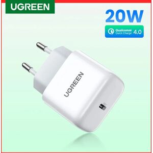 UGREEN – chargeur USB type-c 20W PD  Charge rapide  pour iPhone 13/12/8/4.0/30/Xiaomi/Huawei