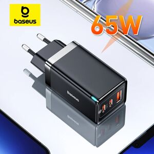 BASEUS Bas192.- Chargeur rapide portable GaN  Charge rapide 4.0  Type C  PD  USB  QC 4.0  3.0  Convient