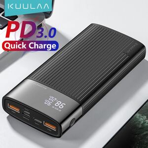 KUULAA-Batterie externe à charge rapide  20000 mAh  QC PD 3.0  20000 mAh  chargeur USB pour iPhone