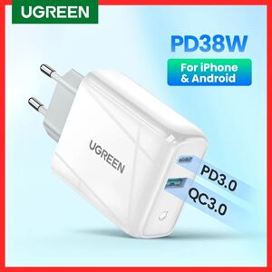 Ugreen – chargeur USB 36W rapide 4.0 3.0 Type C PD  pour iPhone 13  avec QC 4.0 3.0  chargeur de