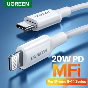 UGREEN MFi 20W PD USB C au Câble De Foudre pour iPhone 14 13 12 Pro Max Charge Rapide pour iPad Mini