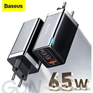 BASEUS Chargeur USB C Baseus GaN 65W Quick Charge 4.0 3.0 QC4.0 QC PD3.0 PD USB-C Type C Quick Charge pour