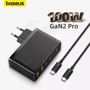 BASEUS Bas192.- Chargeur rapide USB Type C pour iPhone 12 Pro Max et Macbook  GaN 100W PD QC 4.0 3.0